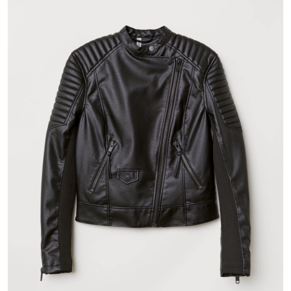 H&M Faux Leather Biker Jacket